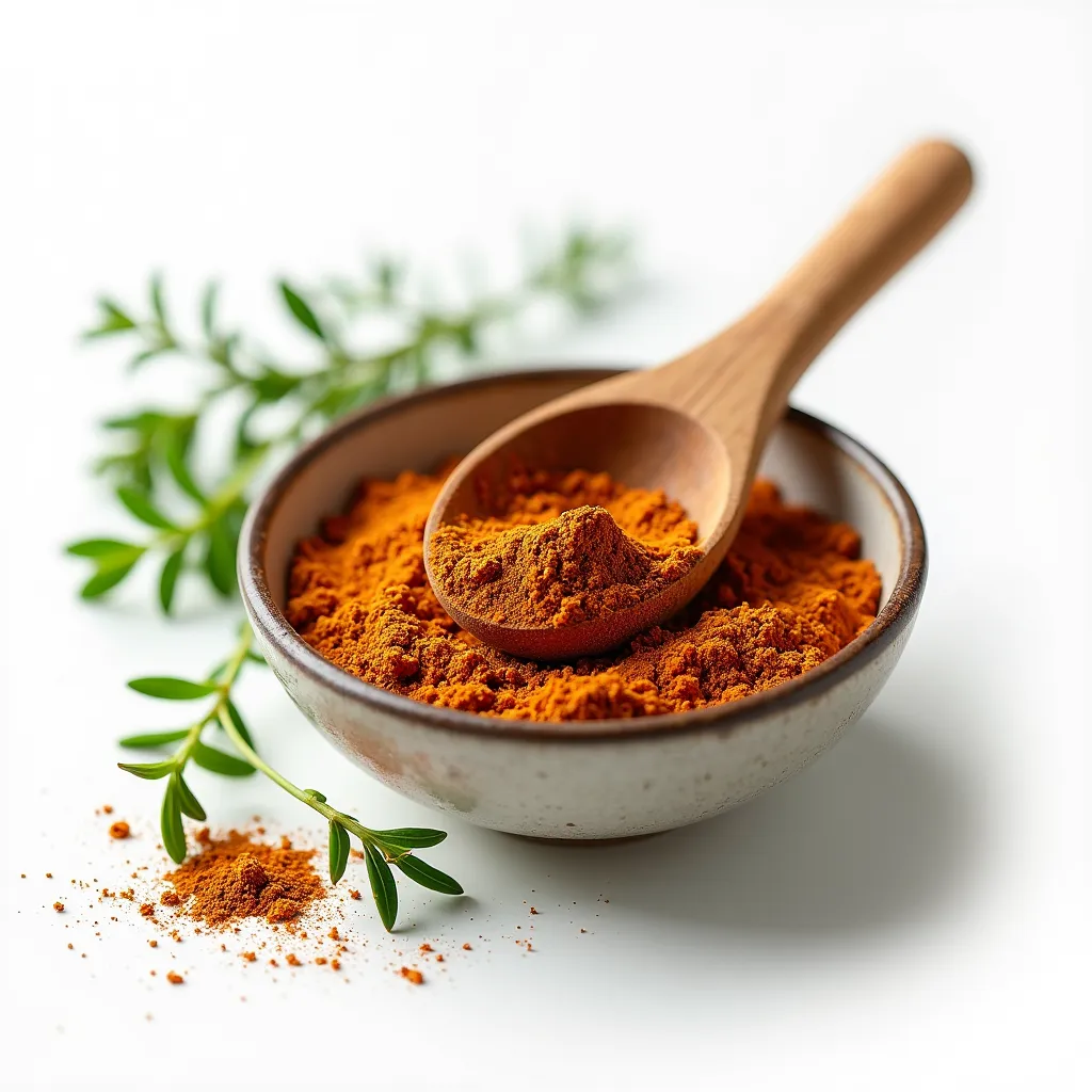 Pure Reishi mushroom powder displayed in a bowl alongside a wooden spoon, highlighting its natural and health-supporting properties.