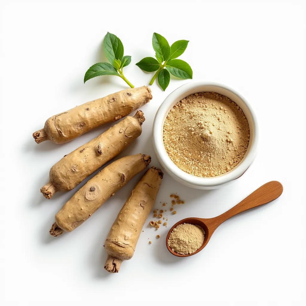 Pure Maca Root in natural dried and powdered form — used traditionally to support energy, mood, and reproductive wellness.