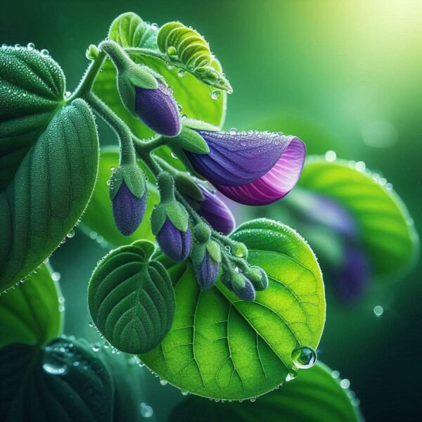 Mucuna Pruriens (Velvet Bean) – A powerful herbal remedy rich in L-DOPA, known for enhancing mood, boosting libido, and supporting cognitive function.
