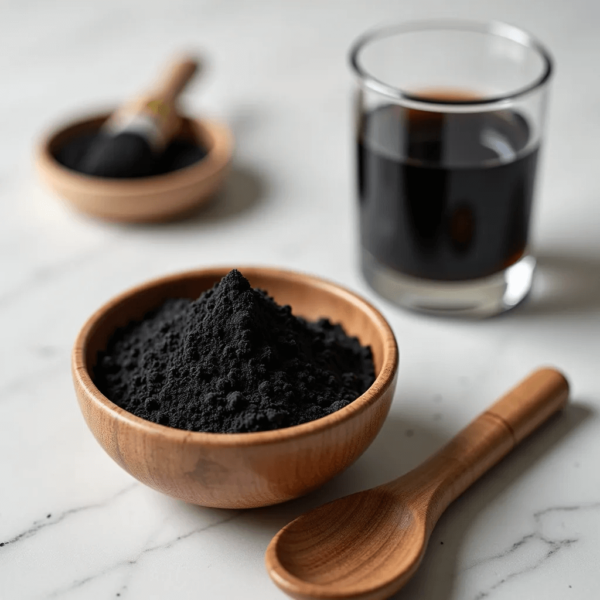 Pure, ultra-fine Activated Charcoal powder, perfect for detox, digestion, and skincare applications.