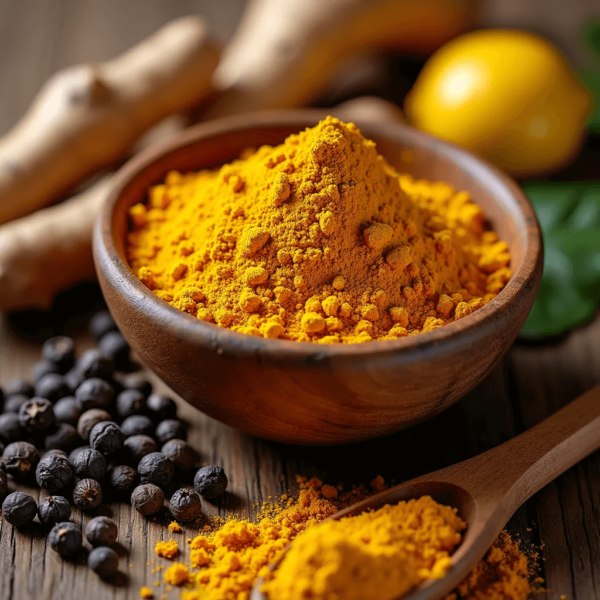Support your health naturally with this powerful turmeric and black pepper mix.